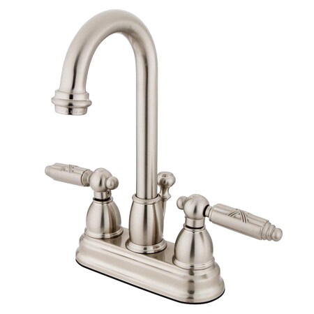 Kingston Brass 4" Centerset Bathroom Faucet, Brushed Nickel KB3618GL